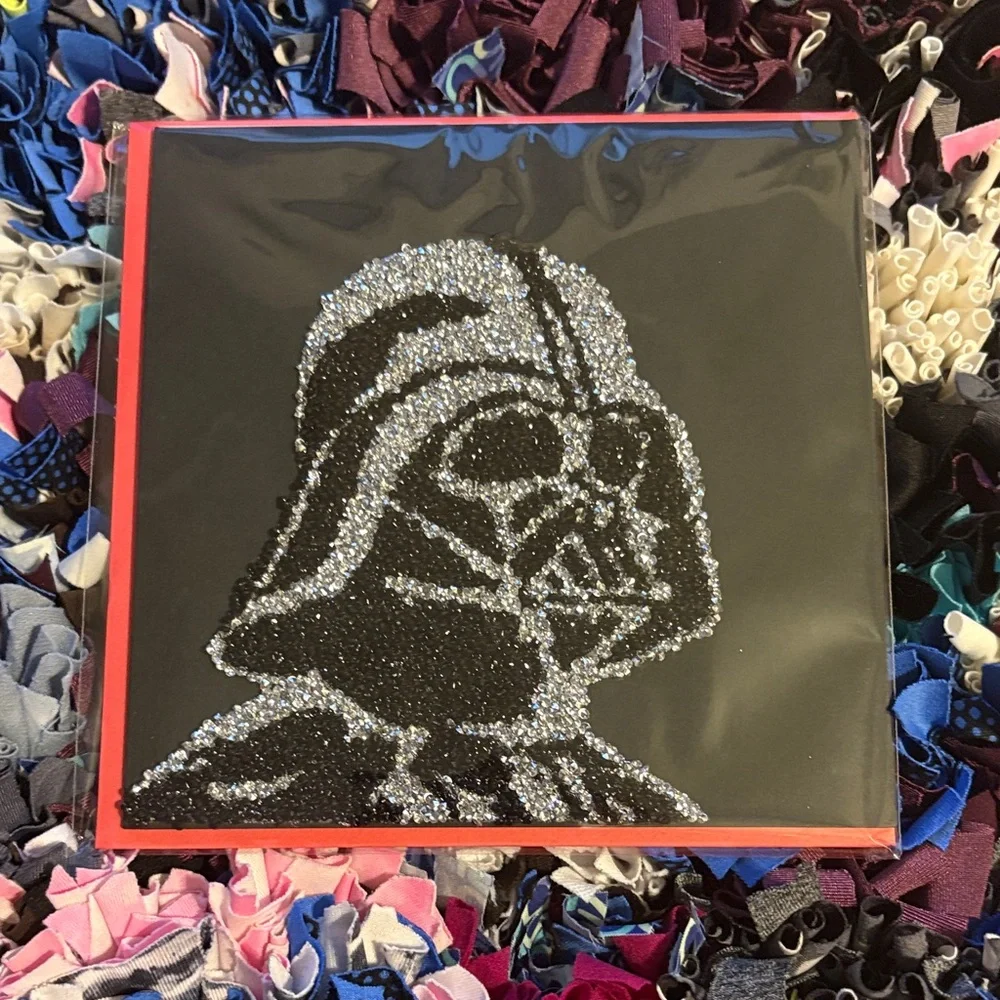 🆕Papyrus/Disney ‘Star Wars’ “Darth Vader” Beaded Birthday Greeting Card
